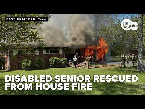 Retired corporal rescues disabled senior from East Brainerd house fire Thursday