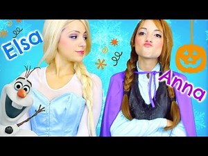 Elsa and Anna Halloween Costume: Hair, Makeup, + Outfits!