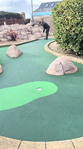 Exploring the 6th Hole at Hastings Adventure Golf