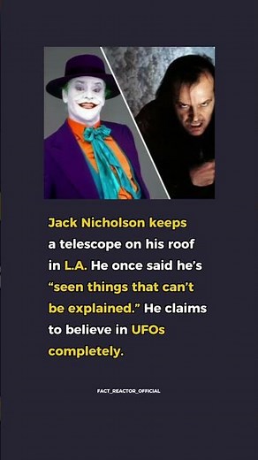 JACK NICHOLSON’S ALIEN OBSESSION