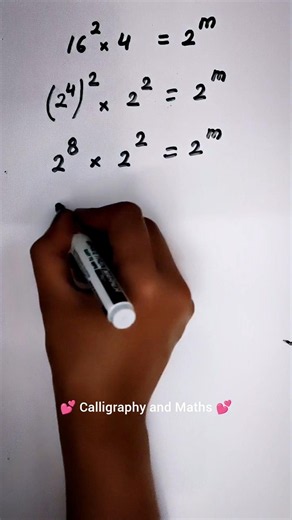 16²×4 =2^m exponents maths Olympiad #maths #tricksandsolutions #shortsfeed #mathstricks #exponents