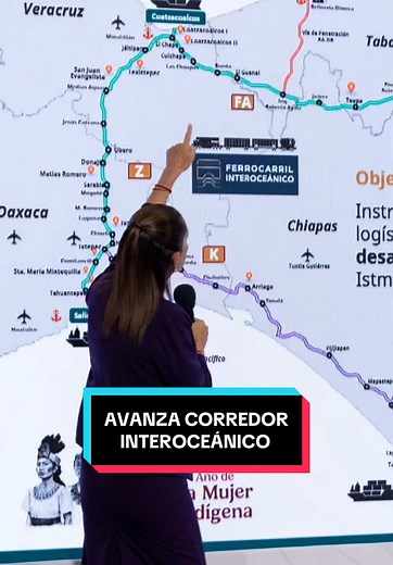 Con el Corredor Interoceánico del Istmo de Tehuantepec impulsamos el desarrollo regional, la economía local y el empleo a través de obras en el sureste para mejorar la calidad de vida en las comunidades. #fyp