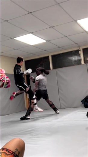 Slide Back Double Kick in Karate Training