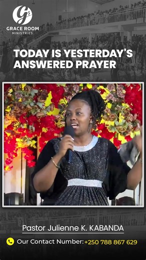 1.9K views · 107 reactions | TODAY IS YESTERDAY'S ANSWERED PRAYER | GRACE ROOM Ministries | Facebook