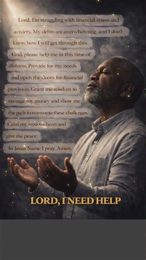 LORD, I NEED HELP | Prayer for Financial Stress and Peace #prayer #christianmusic #gospelmusic