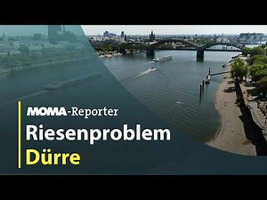 MOMA-Reporter: Niedrigwasser bedroht Schifffahrt | ARD Morgenmagazin