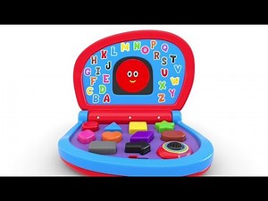 Learn Shapes with Baby Laptop - Shapes & Colors Collection for Children