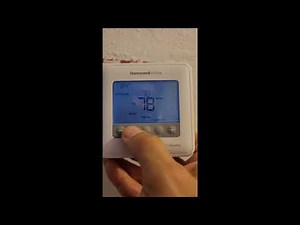How to program the Honeywell Home pro series thermostat. watch the temporary and permanent hold