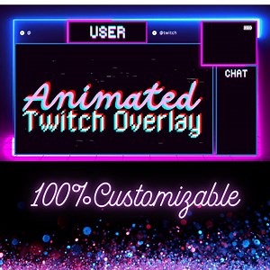 Individuell animiertes Twitch Overlay - Personalisiertes Stream Paket - Einzigartiges Twitch Design für Deinen Kanal - Etsy.de