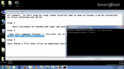 How to format write protected or virus infected usb drive in windows