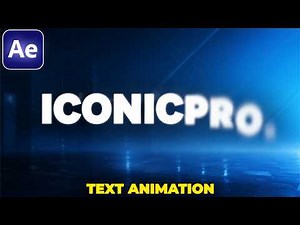 Simple Way to Animate Text in After Effects | Iconicpro