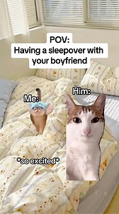 157K views · 1.4K reactions | Having a sleepover with your boyfriend #catmemes #realatable #Relationship #couple #boyfriend #girlfriend | N.style scole | Facebook