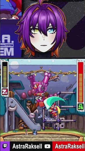 Fastest health bar depletion I've ever seen #vtuber #shorts #megamanzx