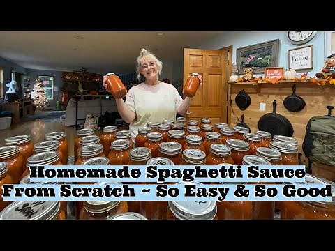 🍅 Making My Own Homemade Spaghetti Sauce from Scratch!