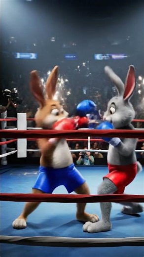 RABBIT PUNCH! 🥊 Animated Bunny Boxing Championship | Viral AI Sports Comedy