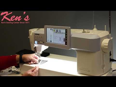 Janome Continental M6 Sewing Machine Tutorial by Ken's Sewing Center in Muscle Shoals, AL