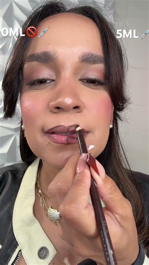 Labios más grandes con esta técnica 🤔#lips #hacks #labiosperfectos