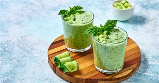 Gaspacho au concombre et à la feta : la recette express et super rafraîchissante