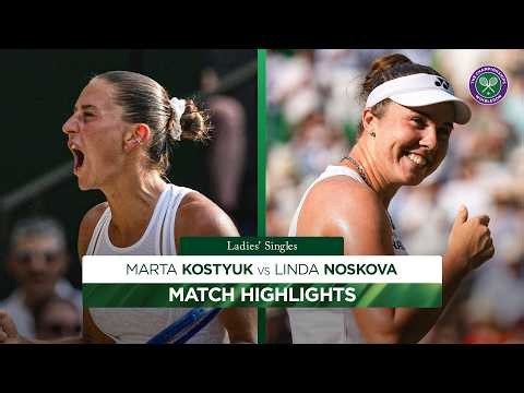 RACING into the Final! 🔥 | Marta Kostyuk vs Linda Noskova | Highlights | Wimbledon 2026