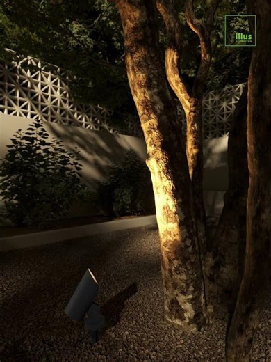 #landscapelighting | Adjustable Spotlight | Outdoor Tree Light Solution for Architectural Projects