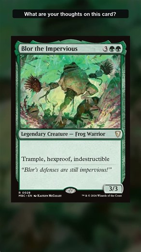 New Mystery Booster Commander Edition spoiler: Blor The Impervious