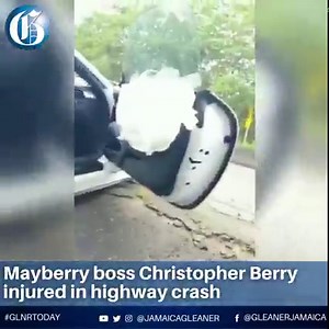 Mayberry boss Christopher Berry was today injured in a crash along a section of the North-South Highway. Sources confirming the incident say that Berry was undergoing a series of scans to assess the extent of his injuries. Read more: https://jamaica-gleaner.com/article/news/20221204/mayberry-boss-christopher-berry-injured-highway-crash #GLNRToday | Jamaica Gleaner