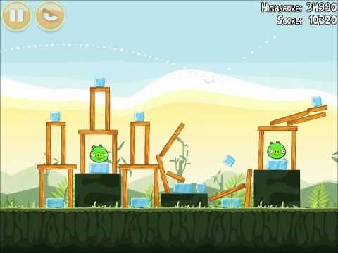Official Angry Birds Walkthrough Poached Eggs 2-17