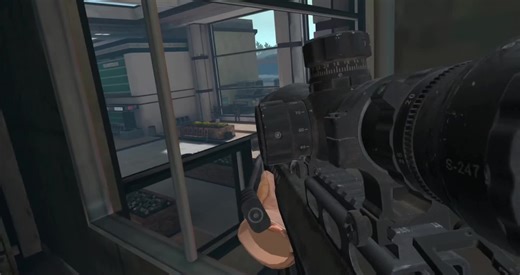 Quick scoping a 50 Cal in VR #mw2 #terminal #quickscoping #vr #trickshot