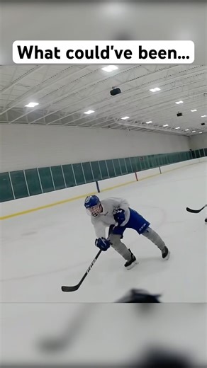 Sprawled out to stop the 2 on 1 but only got 98% of the shot and it rolled past me #hockey #goalie