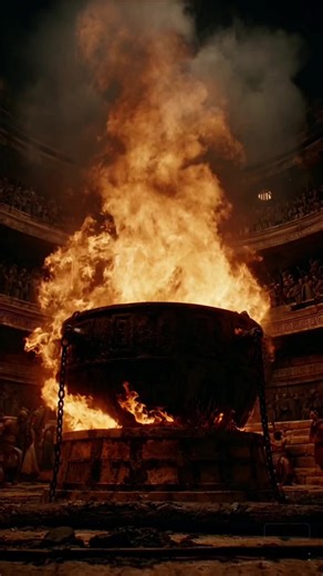 The Moment John Survived Boiling Oil, Rome Realized Who Was Really in Control.#GodIsInControl #ApostleJohn #BoilingOil #BibleStory #ChristianFaith