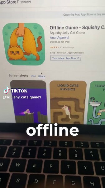 Play 'Squishy Cats' from the App Store & Play Store today! #cats #games #viral #fyp