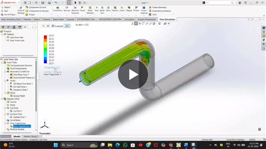 #mechanicalengineering #cfd #solidworks #flowsimulation #designengineering | Shaik Sadhiq