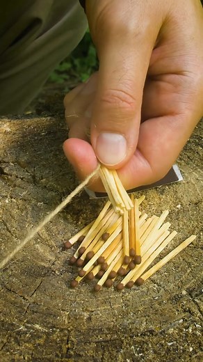 Survival skill- Amazing IDEA with matches and duct tape #survival #lifehacks #diy #camping #fyp#reels#viral #lifehacks #outdoors #survival #survivor #camping #bushcraft | Kirill Bushcraft