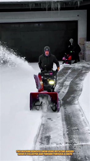 Powerful Snow Blower Machine Clears Heavy Snow Fast Up to 15m Throw #machine
