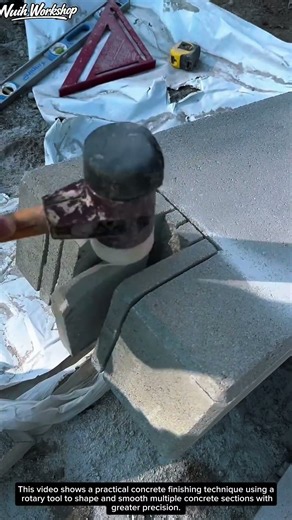 Smart Concrete Finishing Technique Using a Rotary Tool