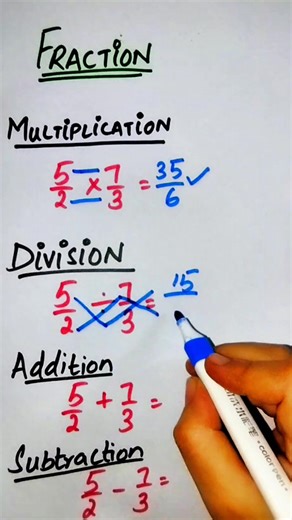 Learn fractions multiplication in mathematics #education #knowledge #mathematics #students #usa | Emiley David