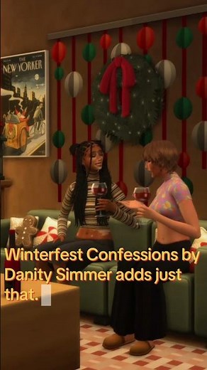 Spice up your sims holidays with THIS mod!! 🎄| #thesims #thesims4 #sims4mods