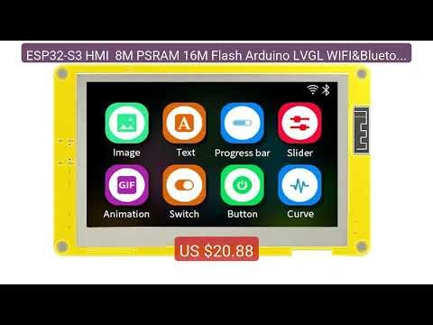 ESP32-S3 HMI 8M PSRAM 16M Flash Arduino LVGL WIFI&Bluetooth ... — Hot Deal 2026 | Limited Offer!