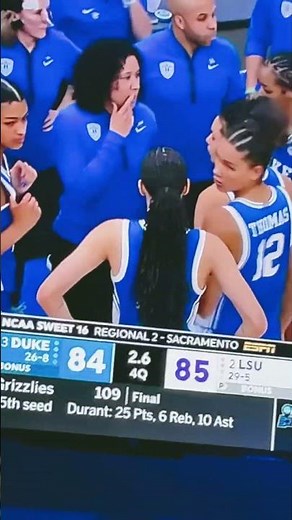 ￼ women’s NCAA, March, madness Duke defeats LSU insane ending#basketball#ncaa#Watch madness