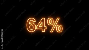 Animation of Futuristic Loading Transfer Download 0-100 in ferozi neon bar on dark blue background and green screen in 4K.