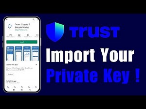 How to Import Your Private Key with Trust Wallet !