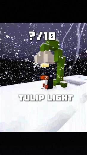 minecraft tulip light ✨️ build 👷‍♂️