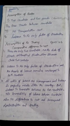 unit 2 international trade handreturn notes #collegenotes #international #shortvideo