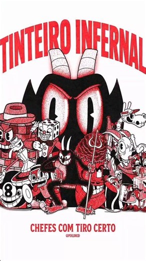 CHEFES do TINTEIRO INFERNAL com TIRO CERTO em CUPHEAD #shorts