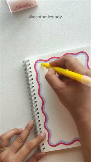 Aesthetic border design 🩵❤️✨ #shorts #youtubeshorts #frontpage #borderdesign