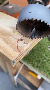 Perfect half-moon cut with hole saw Hole saw makes clean half-moon cut #USA #Woodworking #HoleSaw | Do It YourSelf