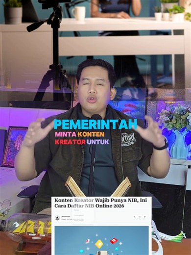 Pemerintah Wajibkan Konten Kreator Punya NIB | Content Creator