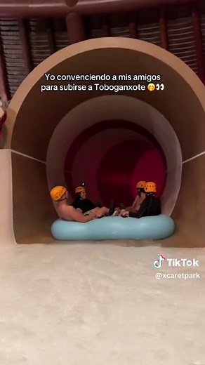Aventura en el Tobogán en Xplor Cancún