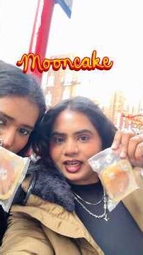 Sisters Try Chinese Mooncakes in Chinatown, London #trendingshorts #chinesefood #londonvlog #fyp
