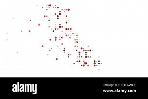 Dynamic Dot Rain Building California State Map